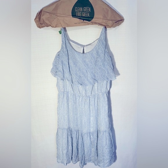 Joie 100% Silk Blue Floral Tiered Top Spaghetti Strap Dress - Picture 2 of 11